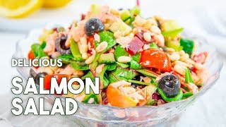 The BEST Salmon Salad Recipe you’ll ever make AD [upl. by Vena449]