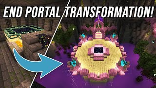 How to TRANSFORM the End Portal Room  Minecraft Build Showcase [upl. by Raynell]