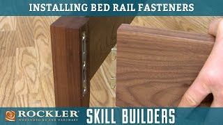 Installing Bed Rail Fastener Brackets  Rockler Skill Builders [upl. by Anny]