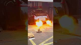 Nissan 370Z Spitting FLAMES 🔥😱 loud exhaust car cars fire 370z straightpipe automobile [upl. by Immat]