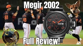 Megir 2002 Quartz Chronograph Review [upl. by Aisatsanna]