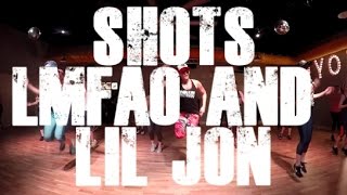 Shots  LMFAO and Lil Jon Throw Down at Fly Dance Fitness [upl. by Eidnarb921]