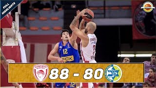 Olympiacos Piraeus  Maccabi FOX Tel Aviv 88  80 ● Full Highlights ● Round 4 [upl. by Nevur968]