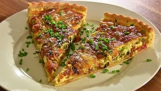 Quiche LorraineQuiche Lorraine selber machenSpeckkuchenMürbeteig [upl. by Anehs296]