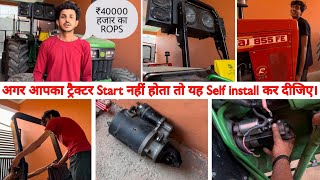 Swaraj 855 ROPS  JohnDeere self Start Moter  Price Details [upl. by Eissert]