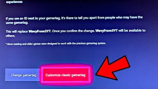 HOW TO GET CUSTOMIZE CLASSIC GAMERTAG OPTION XBOX 1 EASY [upl. by Eugene]