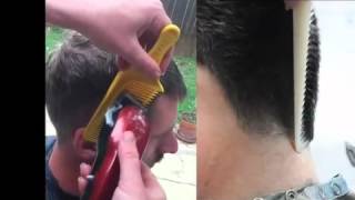 How to cut mens hair with clippers and The Fade comb [upl. by Eiffe]