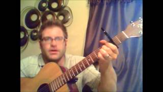 How to play Dont Worry Be Happy by Bobby McFerrin on acoustic guitar Made easy [upl. by Sorips780]