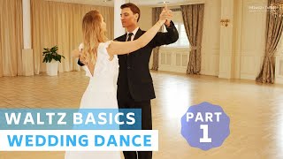 Slow Waltz Basics  part 1  Universal Basic Steps  Wedding Dance choreography [upl. by Ativ]