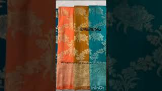 🇮🇳Mysore Semi Crepe Silk Sarees 24Authentic Brocadesemi Brocade silk saree₹39999148881693mysore [upl. by Courtnay]