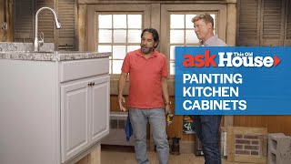 How to Properly Paint Your Kitchen Cabinets  Ask This Old House [upl. by Byram]