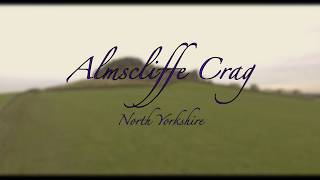 Almscliffe Crag North Yorkshire aerial view in 4K video [upl. by Nerraf181]