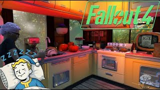 🔴Autumn Ambience in Fallout 4  Cozy Cabin Kitchen with Lofi Music Oldies Crickets and Cicadas [upl. by Joses]