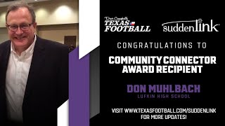 Dave Campbells Community Connector Award Presentation Presented by Suddenlink Lufkin High School [upl. by Ennayk]