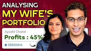 My wife made 45 returns 2 years in the stock markets  Simple strategies  Akshat Shrivastava [upl. by Akenahs]