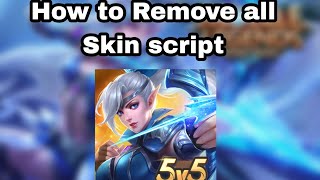 How to Remove all Skin script mobile legends [upl. by Aidul]