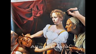 Painting Caravaggios Judith and Holofernes [upl. by Nyrmac145]