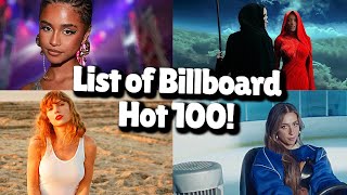 List of Billboard Hot 100 top ten singles that peaked in 2023 [upl. by Ebeohp]