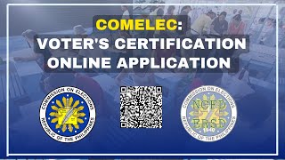 COMELEC VOTERS CERTIFICATE ONLINE APPLICATION STEP BY STEP GUIDE [upl. by Enitsahc]