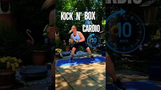 Two Easy Exercises for 10 Min KICK BOXING CARDIO🔥🍓🍒cardioworkout [upl. by Lilia]