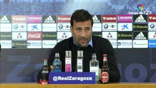 Rueda de prensa de Raúl Agné tras el Real Zaragoza vs UD Almería 21 [upl. by Tabib287]