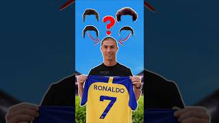 Ronaldo Hairstyle Challenge ❓🤔✂️ ronaldo shorts cr7 worldcup soccer cristiano football [upl. by Hedva]