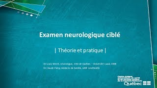 Examen neurologique ciblé [upl. by Nai321]