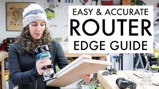 Easy and Accurate Router Edge Guide  Woodworking Jig  Great for Dados and Grooves [upl. by Atteloc]