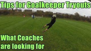 Goalkeeper Training Tips for Goalkeeper Tryouts [upl. by Dev]