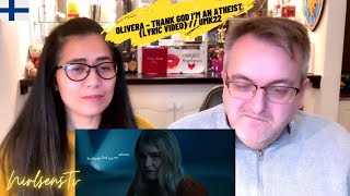 Olivera – Thank God I’m an Atheist Lyric Video  UMK22  🇩🇰NielsensTv REACTION [upl. by Lavena]