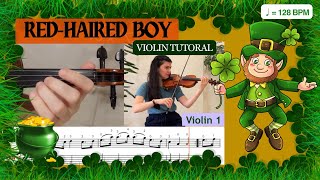 quotRedHaired BoyThe Little Beggarmanquot  Easy Irish Reel Violin tutorial with sheet music [upl. by Serle]