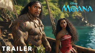 MOANA Live Action  Concept Trailer 2025 Zendaya Dwayne Johnson  Disney [upl. by Aibat244]