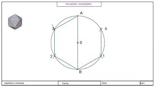 Trazado del icosaedro [upl. by Jona]