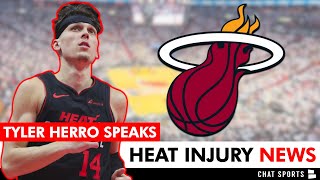 Tyler Herro SPEAKS On His Injury Herro Not Returning Miami Heat Injury News [upl. by Oiromed]