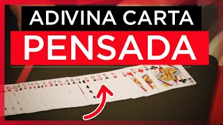 Cómo adivinar una Carta Pensada  Aprender Magia Gratis [upl. by Erdnua]