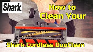 How to Clean Shark Anti Hair Wrap Cordless Vacuum Cleaner IZ251UK [upl. by Aleakcim]