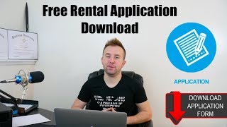 Free Rental Application Form PDF Download  Free Real Estate Tools [upl. by Isolt]