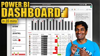 Make an Incredible Finance KPI Dashboard with Power BI in 20 minutes [upl. by Kral]