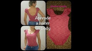 Aprende A Hacer Un Body En Lycra  Body Enterizo [upl. by Sluiter]