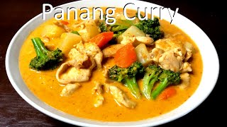 DELICIOUS Homemade Chicken Panang Curry  How to Make Panang Curry [upl. by Yeslehc874]