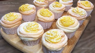 BRAZO DE MERCEDES CUPCAKES  Easy Recipe [upl. by Rafferty681]