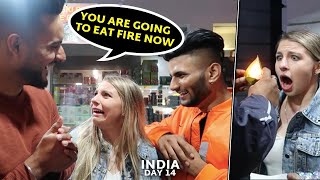 Eating Fire in Delhi With Fukra Insaan  Delhi Street Food  India Day 14 [upl. by Jain]