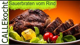 Rheinischen Sauerbraten vom Rind selber machen  Rezept [upl. by Liatnahs]