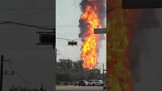 A pipeline explosion Forced evacuations in a houston Suburb news TIME Breaking News [upl. by Eerised995]