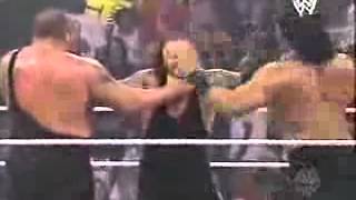 Double Chokeslam Big Show Great Khali vs Undertaker [upl. by Nonad]