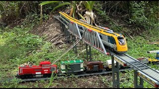 2020 Awesome Lego Train Set in the Garden and House [upl. by Gazo]