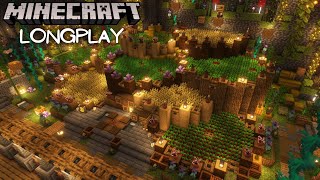 Building A Terraced Cave Farm  Minecraft Relaxing Hardcore Longplay No Commentary [upl. by Rennat250]