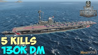 World of WarShips  Weser  5 KILLS  130K Damage  Replay Gameplay 1080p 60 fps [upl. by Lerat]