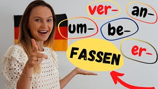 Verben mit dem Wortstamm fassen Deutsch lernen b2 c1 [upl. by Cud218]