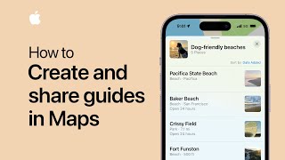 How to create and share guides in Maps on iPhone and iPad  Apple Support [upl. by Ellennoj]